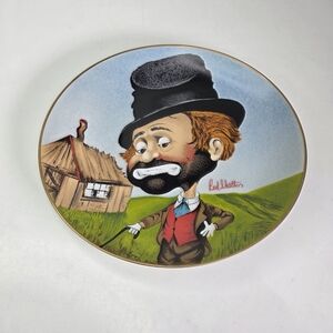 Red Skelton Vintage 1980  Clown Plate "Freddie's Shack" Collector #4100 /10,000